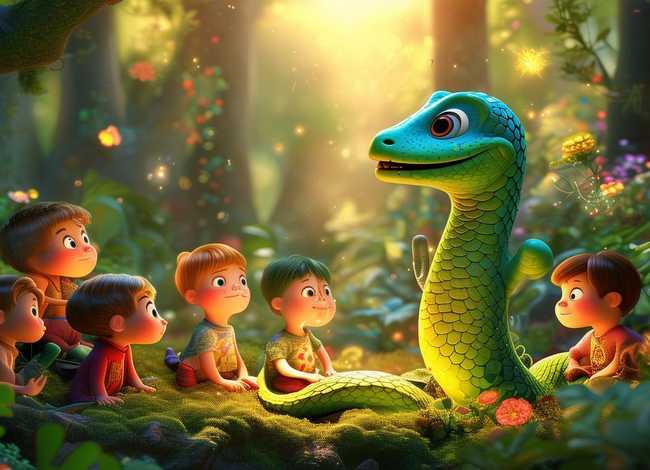 蛇的故事儿童音频；蛇的故事视频
