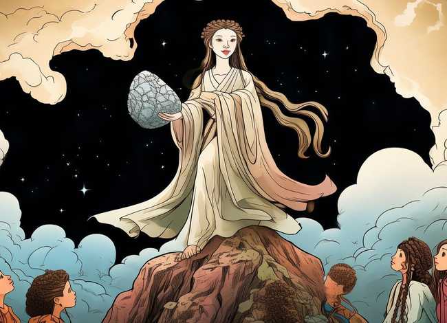 女娲补天儿童故事简短版图片；女娲补天的故事简短版