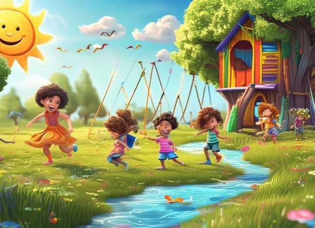 快乐的童年儿童故事，儿歌快乐的童年