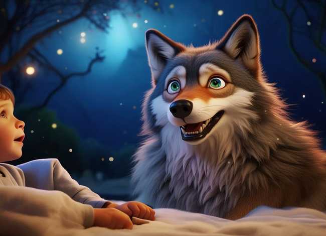 儿童睡前故事披着羊皮的狼插图（幼儿睡前故事披着羊皮的狼）