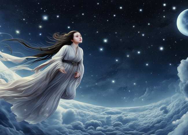 嫦娥奔月的神话故事绘画、嫦娥奔月的神话故事绘画简单