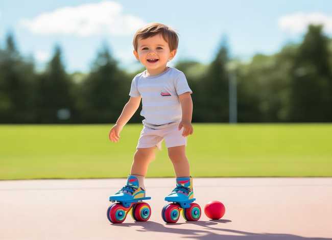 儿童旱冰鞋教程初学者（儿童旱冰鞋教程初学者图片）