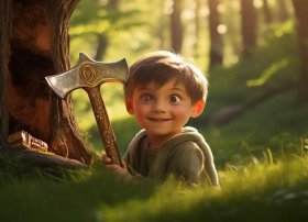 金斧子的故事 - 金斧子的故事简短版