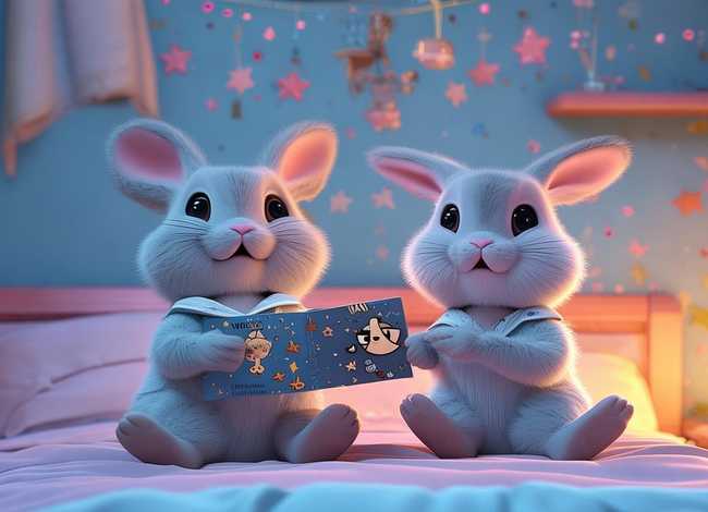 两只兔子的故事儿童绘本（两只兔子的睡前故事）