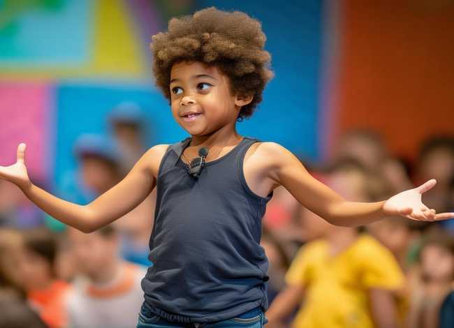 小朋友演讲手势、小朋友演讲的手势和站姿视频