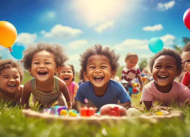 关于快乐童年的故事简短；关于快乐童年的语句