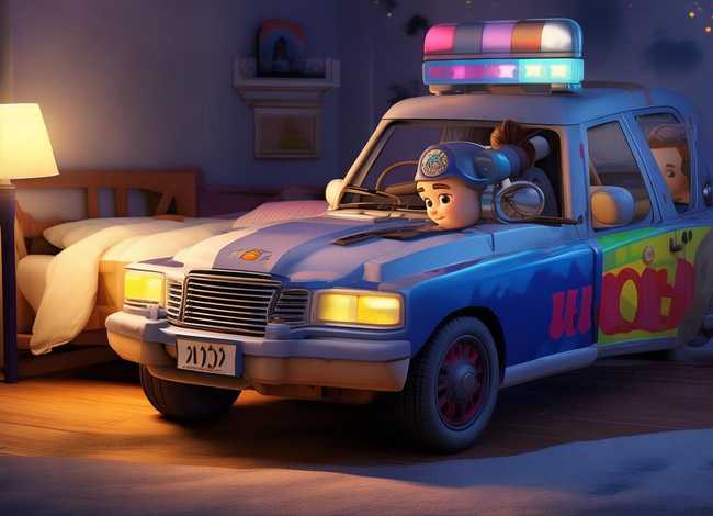 警车的故事儿童睡前故事，警车的故事 幼儿睡前