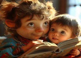 讲故事抱抱，故事书抱抱