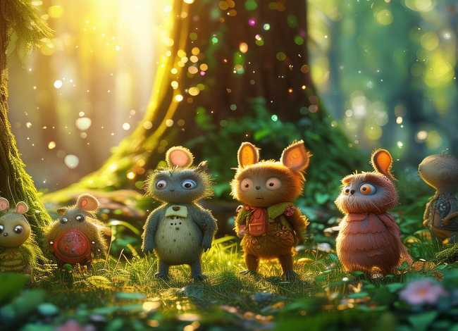 大森林里的故事儿童剧、大森林里的小伙伴幼儿故事