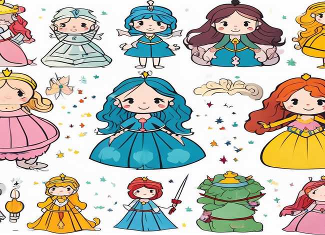 儿童简笔画公主王子图片；儿童简笔画公主王子图片大全