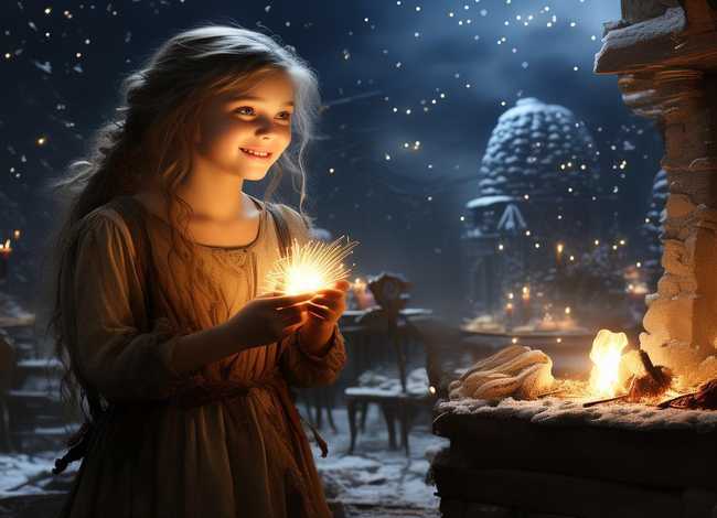 续写童话故事 - 续写童话卖火柴的小女孩