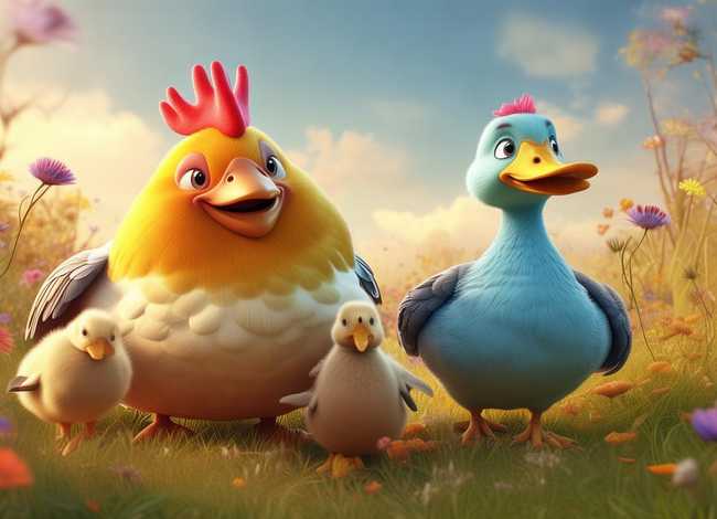 儿童故事鸡爸爸和鸭妈妈；鸡爸爸和鸭妈妈的故事视频