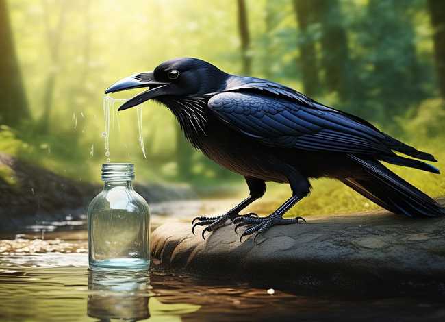 乌鸦喝水故事视频儿童故事，少儿故事乌鸦喝水视频