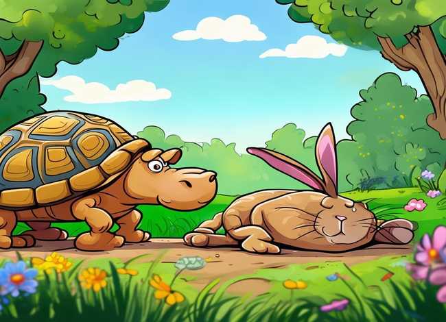 儿童经典故事龟兔赛跑动画视频（幼儿龟兔赛跑故事视频）
