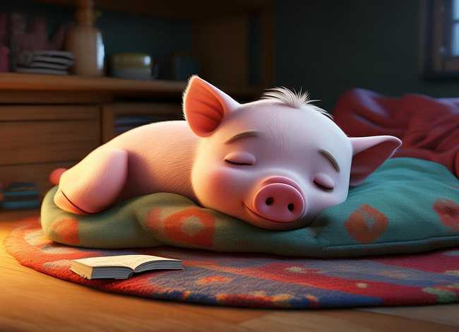 儿童睡前小故事视频懒惰的小猪 - 幼儿简短小故事视频懒惰的小猪