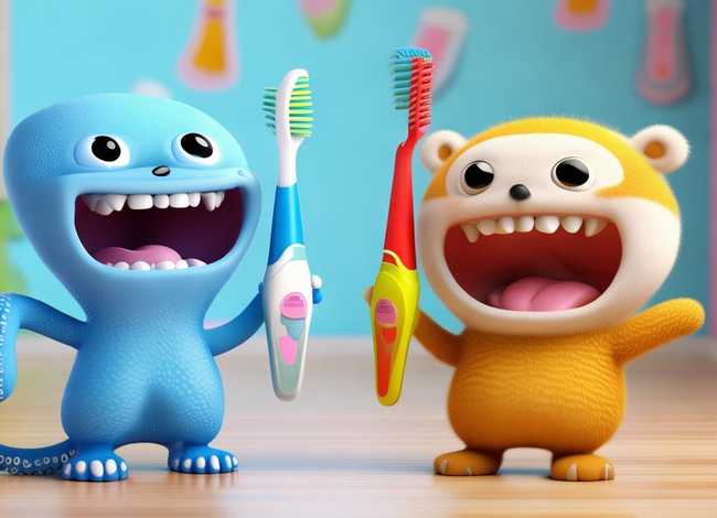 小章鱼儿童电动牙刷；小熊儿童电动牙刷