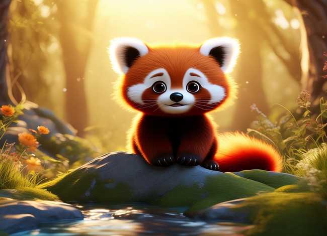 小熊猫的故事配画 小熊猫的故事配画图片