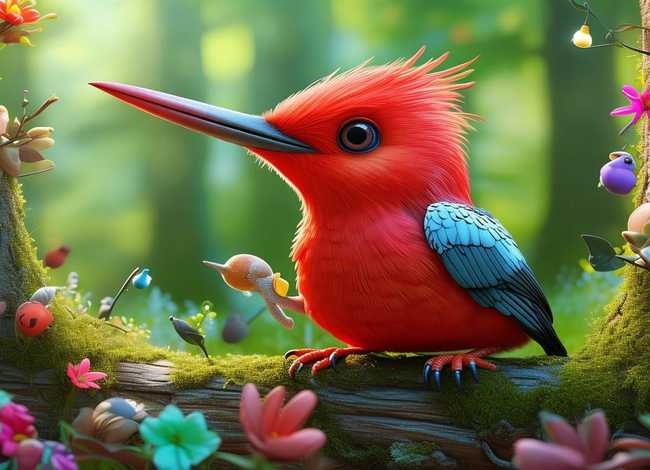 啄木鸟的故事绘本；啄木鸟的故事绘本图片