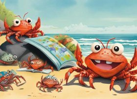 螃蟹故事绘本；关于螃蟹绘本故事