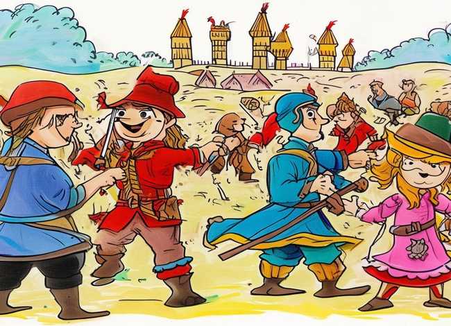 历史故事儿童绘画、历史故事绘画简笔画