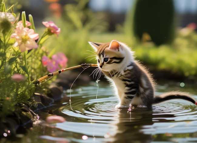 小猫钓鱼的故事视频；小猫钓鱼的故事视频免费观看