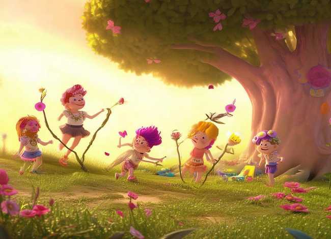 儿童故事《花孩子》 - 花孩子的时间表 故事