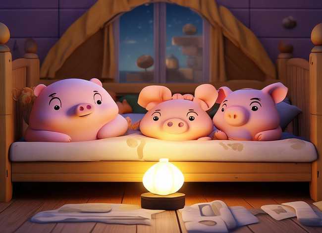 儿童睡前故事三只小猪粤语（三只小猪睡前故事幼儿故事大全）