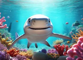 鲨鱼宝宝故事绘本，鲨鱼宝宝故事绘本图片