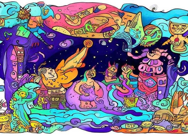 年的传说故事绘画；年的传说故事简笔画图片