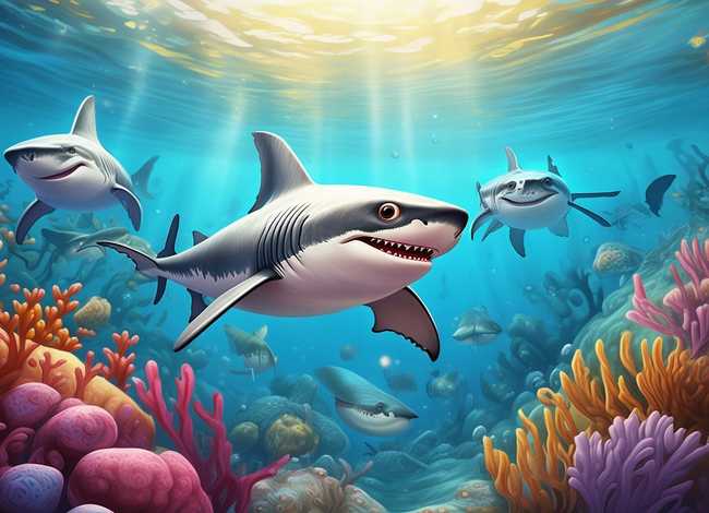 大鲨鱼儿童故事，大鲨鱼的幼儿故事