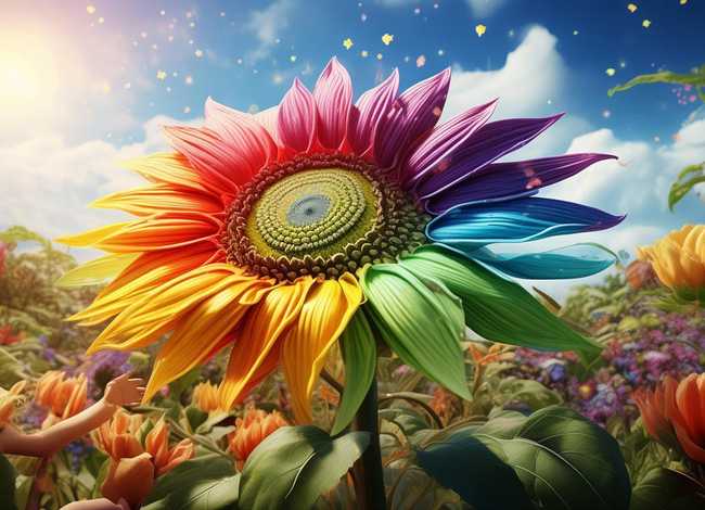 儿童绘本的故事七色太阳花；七色花风和太阳的故事