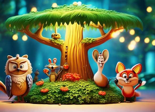 动物童话简笔画（动物童话简笔画图片大全）