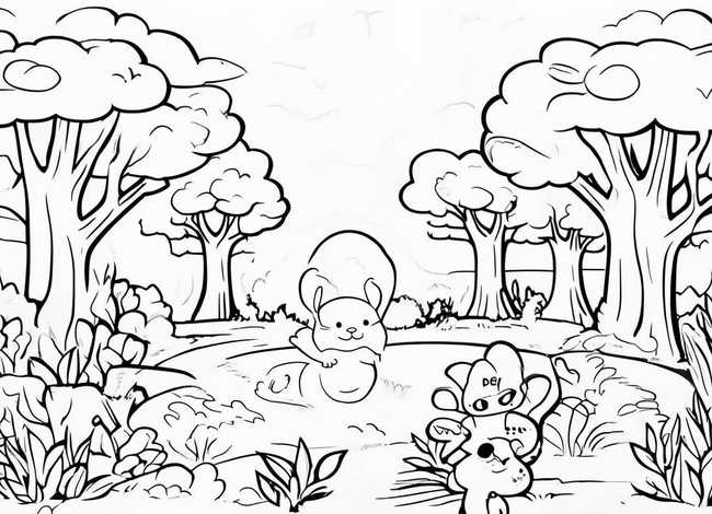 儿童填色故事（儿童填色画简单）