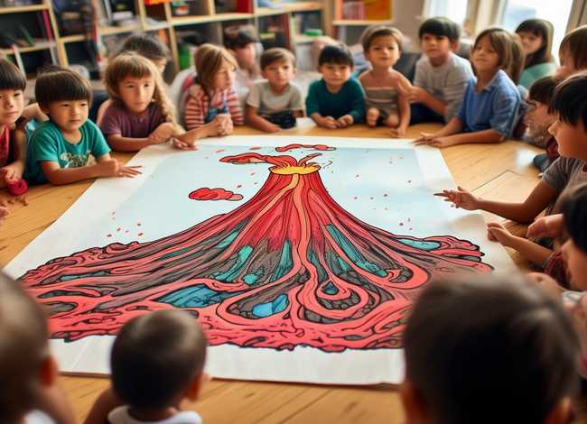 火山爆发儿童故事文字；火山爆发故事幼儿园