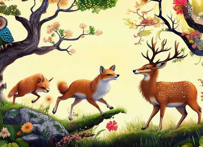 动物主题故事画，动物主题故事画画图片