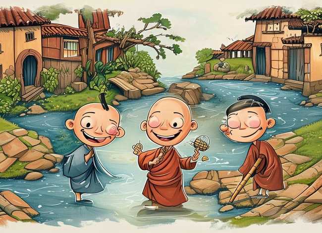儿童故事三个和尚的故事、幼儿三个和尚的故事