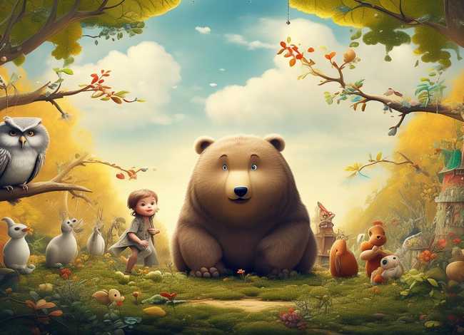 儿童动物童话故事、儿童动物童话的画