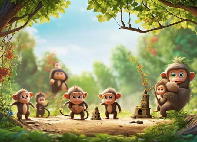 猴子的幼儿故事、幼儿园小猴子的故事