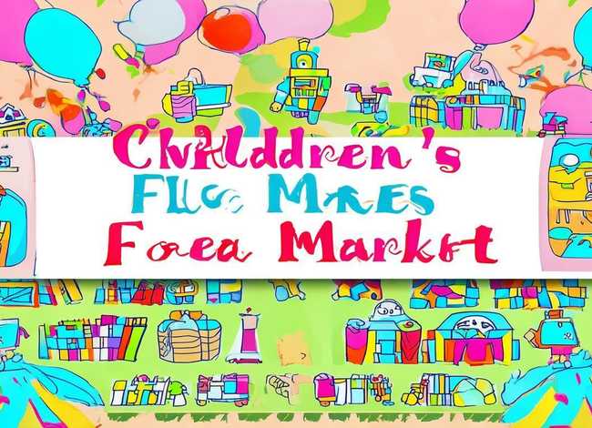 儿童跳蚤市场海报模板空白可打印，儿童跳蚤市场展示牌可打印模板