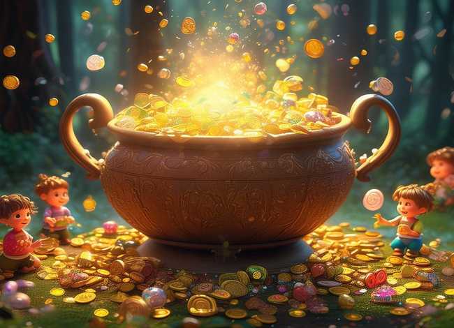 聚宝盆儿童故事图片、聚宝盆儿童画图片 聚宝盆儿童故事图片、聚宝盆儿童画图片