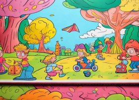 90年代儿童故事画册；90年代的儿童画册