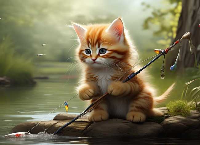 小猫钓鱼的故事视屏（小猫钓鱼的故事视屏完整版）