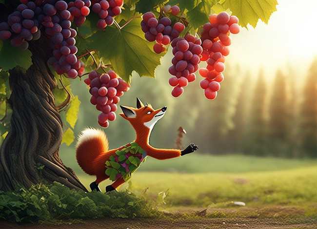 狐狸和葡萄儿童故事完整版 - 狐狸和葡萄的故事完整版