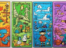 幼儿连环故事简笔画 - 幼儿故事连环简笔画4格