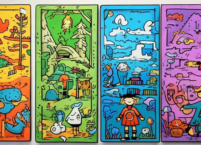 幼儿连环故事简笔画 - 幼儿故事连环简笔画4格 幼儿连环故事简笔画 - 幼儿故事连环简笔画4格