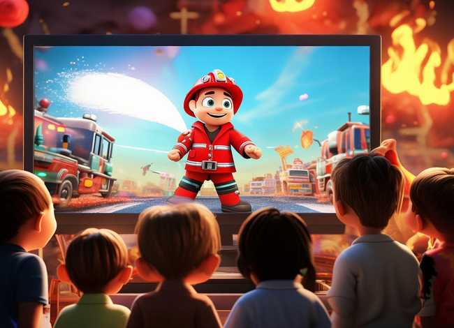 儿童故事消防员的时间 - 消防员的故事动画片全集
