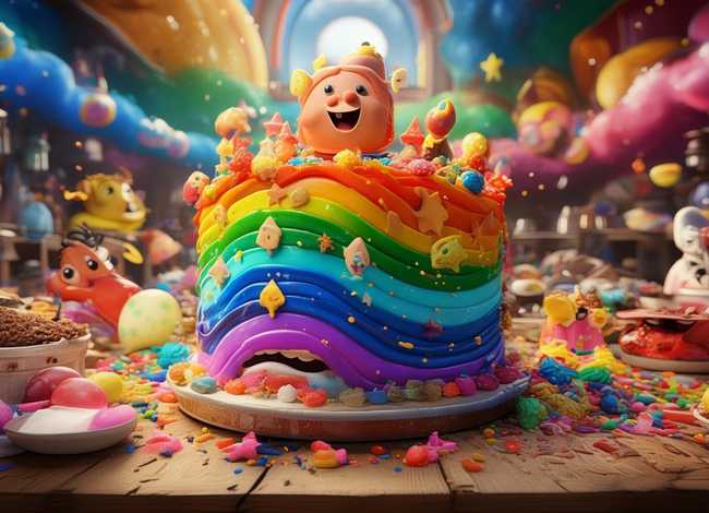 彩虹蛋糕故事绘本ppt 彩虹蛋糕故事绘本