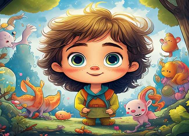 读读儿童故事插画 读故事画插图 读读儿童故事插画 读故事画插图