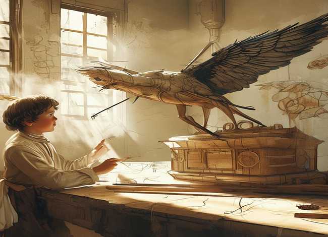 达芬奇想飞绘本故事读后感、达芬奇想飞绘本故事原文