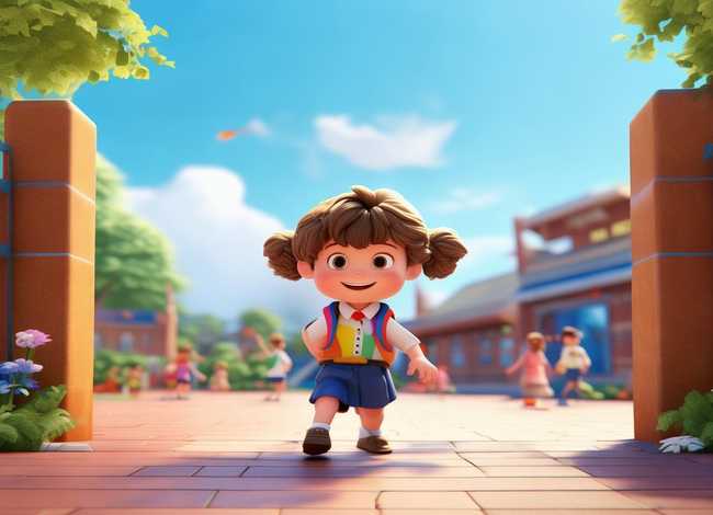 小朋友上学校的故事；小朋友上学校的故事视频